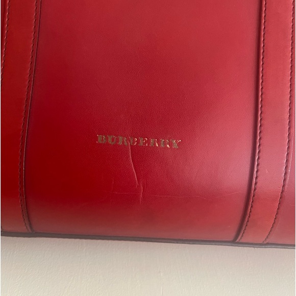 Burberry Red Handbag/Tote - Picture 2 of 8
